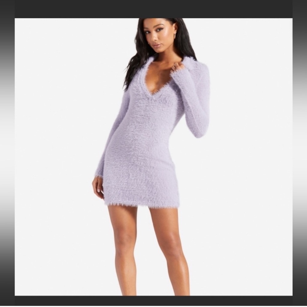 Puffy purple dress